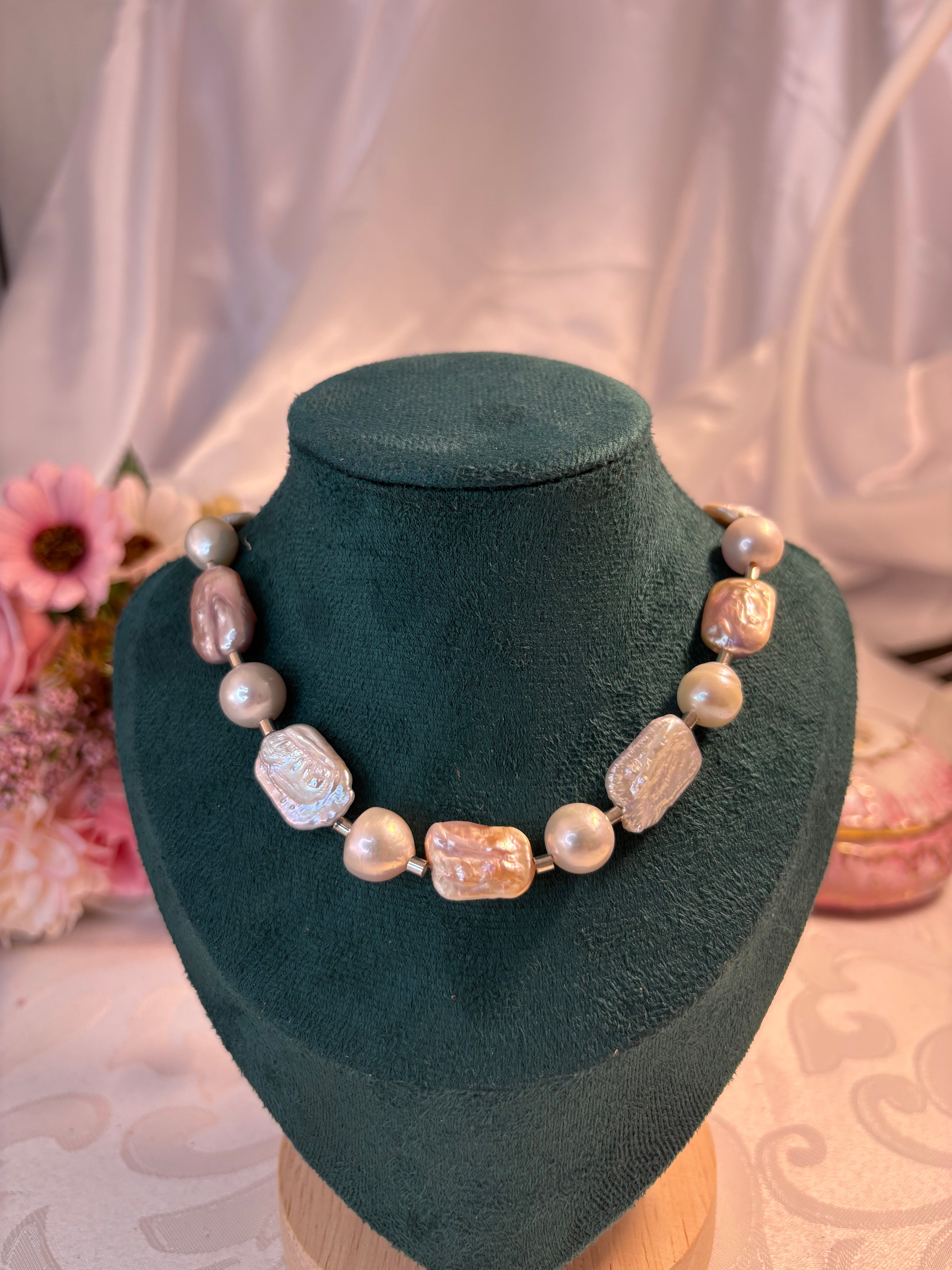 Elegante Barockperlen-Kette