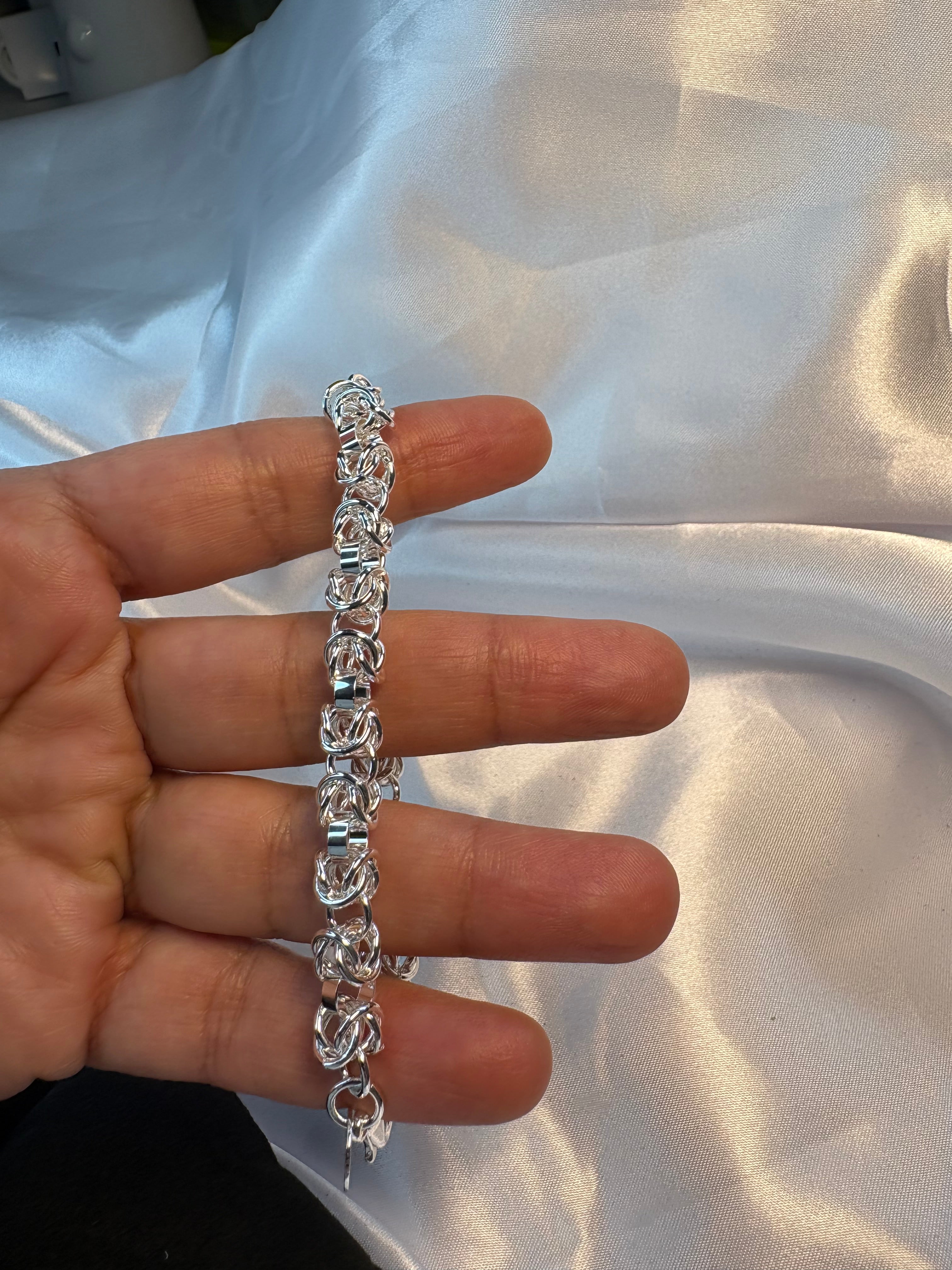 Kunstvolles Silber 925  Armband