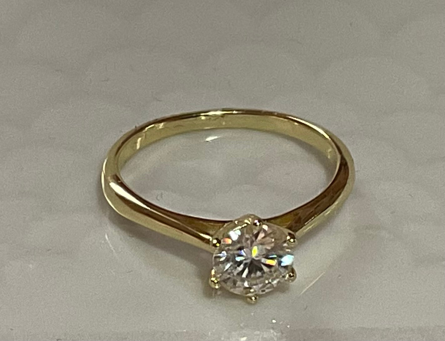 1 Karat Lab Diamond Solitär Ring