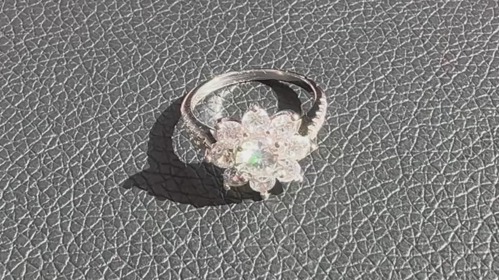 Lab Diamond "Blüten-Design"