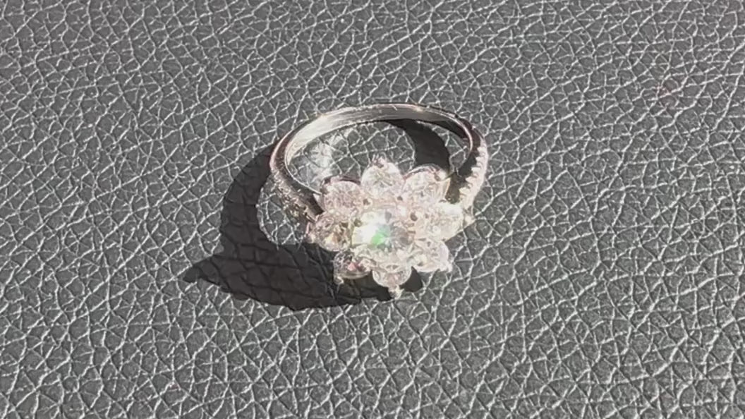 Lab Diamond "Blüten-Design"